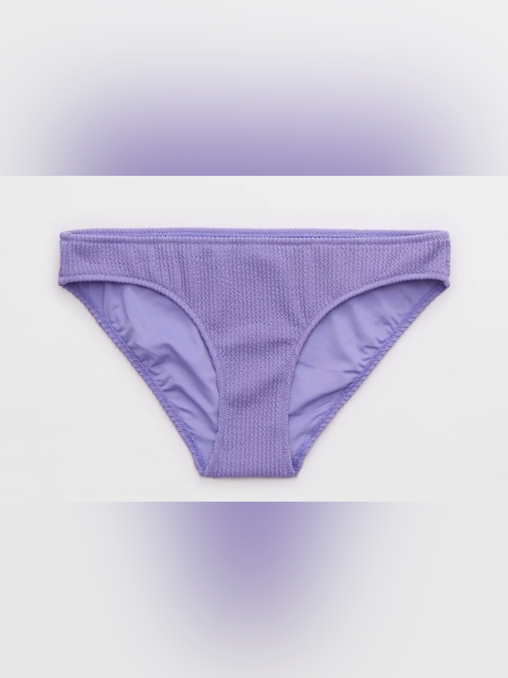 NWT Aerie Crinkle Full Coverage Bikini Bottom in Solar Violet - Sz M